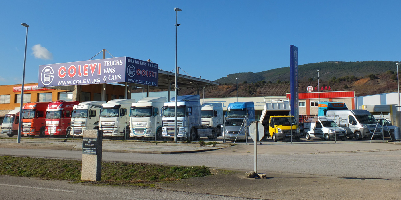 Exposición venta camiones Colevi San Román de Bembibre