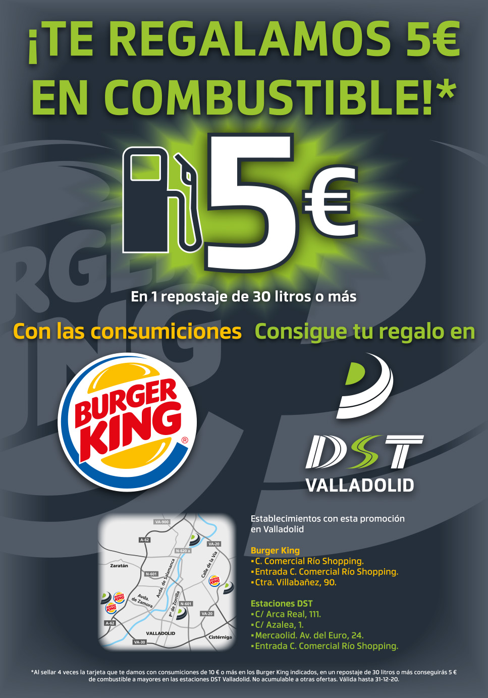 Promoción Burger King en DST Valladolid