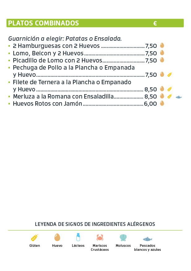 Carta cafetería DST Fonolleres