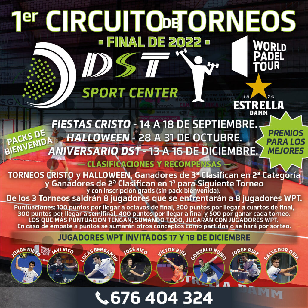 1er CIRCUITO DE TORNEOS DST SPORT CENTER 2022